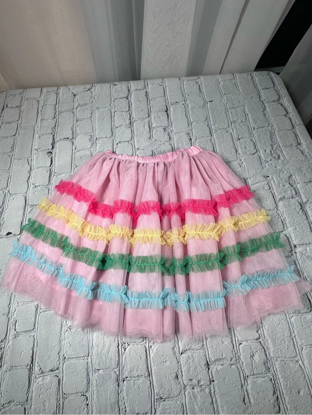 Gymboree Girls Ruffle Tutu Skirt Birthday Boutique Pink size 7